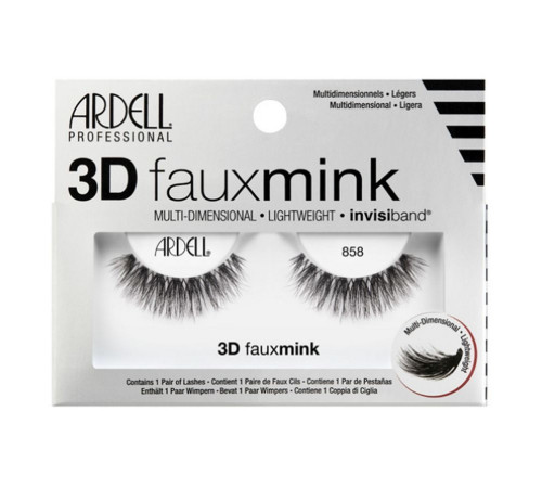 Ardell Накладные ресницы / 3D Faux Mink 858, норка