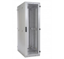 Шкаф серверный напольный 42U (800 x 1000) дверь перфорированная, задние двойные перфорированные