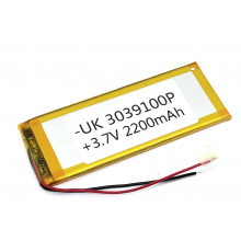 Аккумулятор Li-Pol (батарея) 3*39*100мм 2pin 3.7V/2200mAh