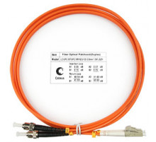 Cabeus FOP-62-LC-ST-1,5m Шнур оптический duplex LC-ST 62,5/125 mm 1,5м LSZH