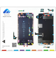 Профессиональный магнитный коврик для разборки iPhone 8 Plus