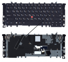 Клавиатура для ноутбука Lenovo Thinkpad Yoga S1 S240 04Y2620 черная с подсветкой и креплениями