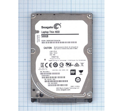 Жесткий диск HDD 2,5 500GB Seagate ST500LM021