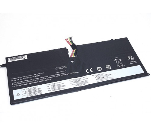 Аккумуляторная батарея для ноутбука Lenovo ThinkPad X1 (45N1070-4S1P) 14.8V 3200mAh OEM черная