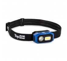 Налобный фонарь TopON TOP-MX03HL LED 3 Вт 480 лм 3.7 В 1.4 Ач 5.2 Втч, магнитное крепление, IPX4