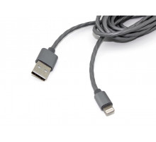 Кабель для зарядки Apple Lightning 8Pin. 3m. Серый