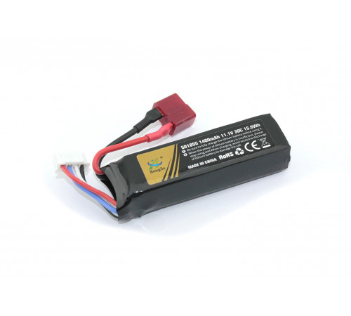 Аккумулятор Li-Pol 11.1V 401855 1400mAh разъем T-plug