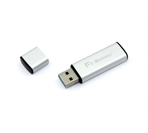 Флешка USB Dr. Memory 009 4Гб, USB 3.0, серебристый