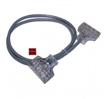 Патч-корд 110 тип - 110 тип, кат. 6, 1 м, серый, LANMASTER LAN-P4-P4-1.0/6