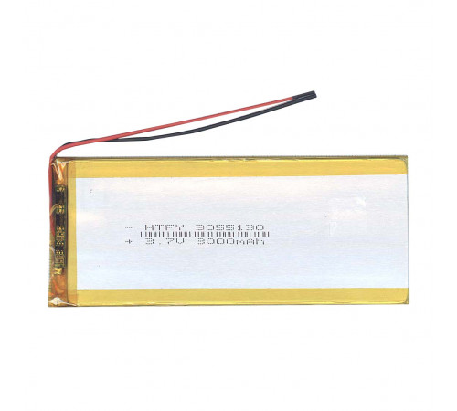 Аккумулятор Li-Pol (батарея) 3*55*130мм 2pin 3.7V/3000mAh