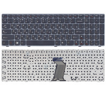 Клавиатура для ноутбука Lenovo IdeaPad G500 G700 черная с серой рамкой