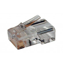 Коннектор RJ45 UTP 8P8C, универсальный, cat.5e, 100 шт. в банке