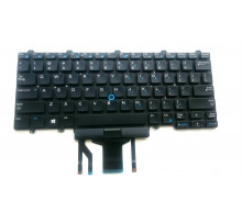 Клавиатура для ноутбука Dell Latitude E5450, E5470, E7450, E7470, E7480, E7490 черная, с подсветкой, с джойстиком