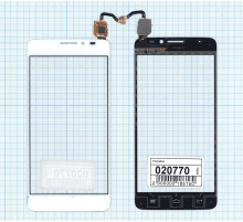 Сенсорное стекло (тачскрин) для Alcatel One Touch Idol X+ 6043D белое