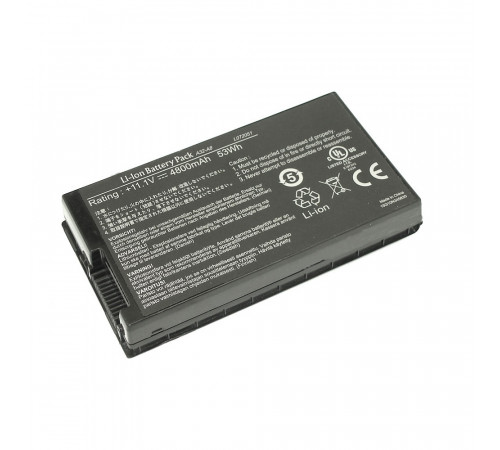 Аккумуляторная батарея для ноутбука Asus A8, F8, F50, F80 4800mAh A32-A8 черная