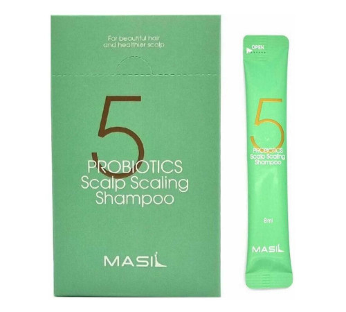 Masil Шампунь для волос глубокоочищающий с пробиотиками / 5 Probiotics Scalp Scaling Shampoo, 8 мл x 20 шт.