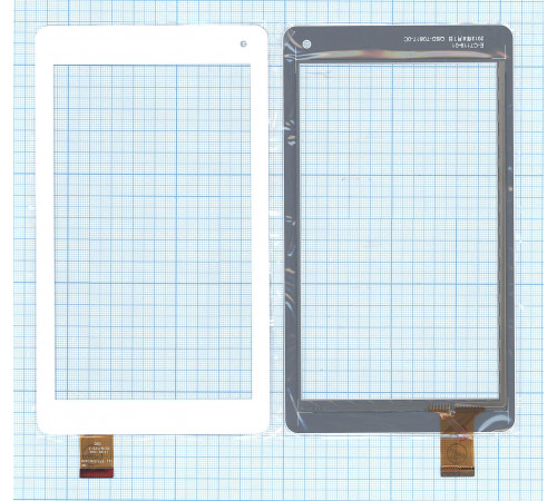 Сенсорное стекло (тачскрин) QSD E-C7119-01 белое