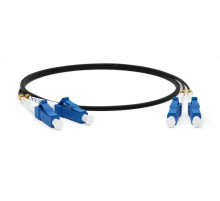 FC-D2-9-LC/UR-LC/UR-H-15M-LSZH-BK Патч-корд волоконно-оптический (шнур) SM 9/125 (OS2), LC/UPC-LC/UPC, 2.0 мм, duplex, LSZH, 15 м, черный Hyperline