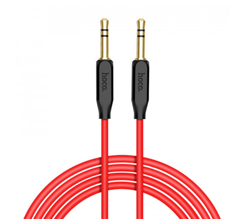 Аудио кабель HOCO UPA11 AUX, 1.0м, красный