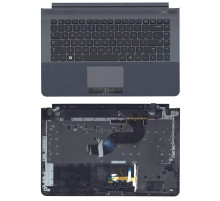 Клавиатура для ноутбука Samsung RC420 серая топ-панель