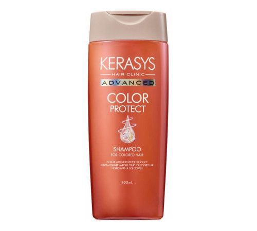 KeraSys Ампульный шампунь защита цвета окрашенных волос / Advanced Color Protect, 400 мл