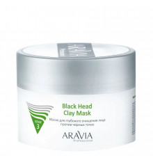 Aravia Маска для глубокого очищения лица против черных точек / Black Head Clay Mask, 150 мл