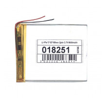 Аккумулятор Li-Pol (батарея) 3*53*60мм 2pin 3.7V/900mAh