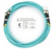 Cabeus FOP-50-ST-ST-7m Шнур оптический duplex ST-ST 50/125 mm OM3 7м LSZH
