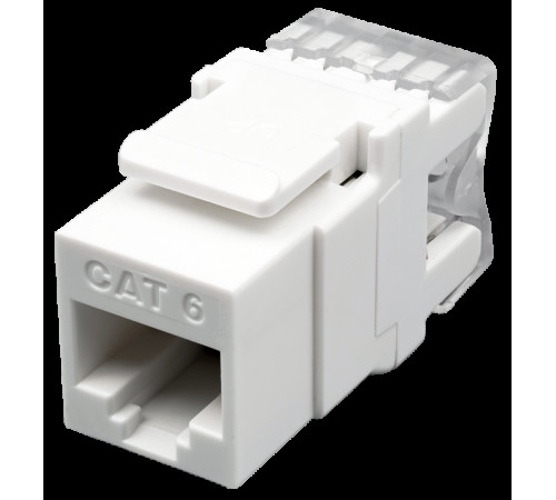 Розеточный модуль Keystone Jack 8P8C (RJ-45) UTP Cat.6 инструментальная заделка 180°