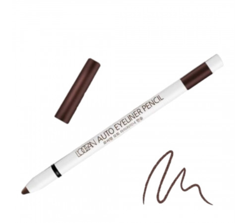 L’ocean Водостойкий автоматический карандаш для глаз / Auto Eyeliner Pencil #04, Twinkle Brown, 0,5 г