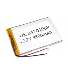 Аккумулятор Li-Pol (батарея) 4*70*100мм 2pin 3.7V/3800mAh