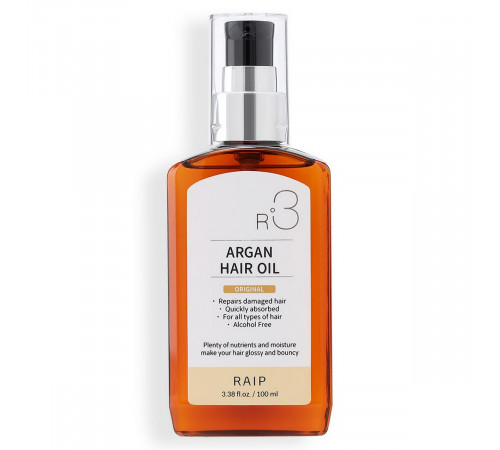 RAIP Аргановое масло для волос оригинальное / R3 Argan Hair Oil Original, 100 мл