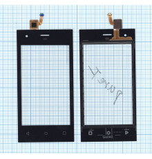 Сенсорное стекло (тачскрин) для Highscreen Pure F черное