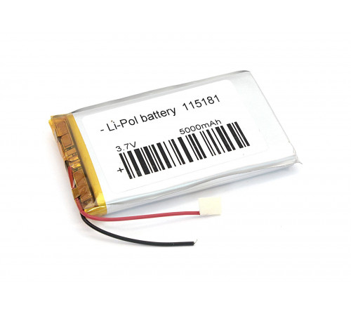 Аккумулятор Li-Pol (батарея) 11*51*81мм 2pin 3.7V/5000mAh