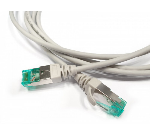 PC-LPT-SFTP-RJ45-RJ45-C6a-1.5M-LSZH-GY Патч-корд S/FTP, экранированный, категория 6a (100% Fluke Component Tested), 30AWG, LSZH, 1.5 м, серый Hyperlin