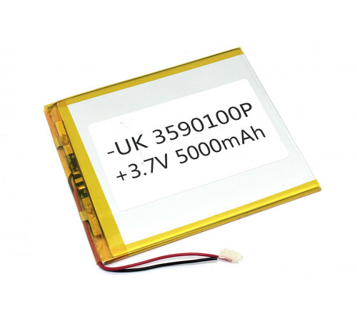 Аккумулятор Li-Pol (батарея) 3.5*90*100мм 2pin 3.7V/5000mAh Аккумулятор Li-Pol (батарея) 3.5*90*100мм 2pin 3.7V/5000mAh