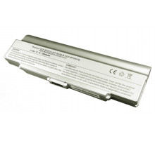 Аккумуляторная батарея для ноутбука Sony Vaio VGN-CR, AR, NR (VGP-BPS9) 7800mAh OEM серебристая