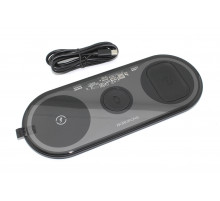 Беспроводная зарядка BOROFONE BQ19 Powerful 3 в 1, 15W, черный