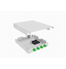 Кросс оптический, настенный, 4 FC/APC адаптеров, одномодовый, TopLAN, укомплектованный