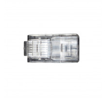 Разъём BNH, RJ45, кат. 6, неэкр., обжимной, для кабеля, 100 шт, цвет: прозрачный