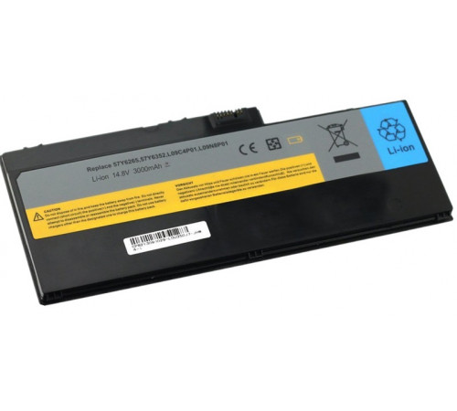 Аккумулятор для Lenovo IdeaPad U350, (L09C4P01, 57Y6265, L09N8P01), 2400mAh, 14.8V черный, OEM