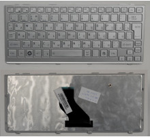 Клавиатура для ноутбука Toshiba NB200, NB300 серебряная