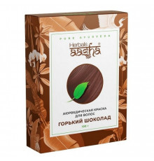 Aasha Herbals Аюрведическая краска для волос, горький шоколад, 100 г