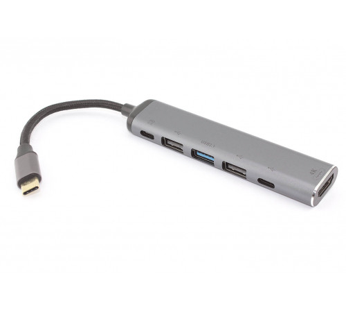 Кабель Type-C на HDMI + USB 3.1 + Type C + USB 2.0 x2 + PD