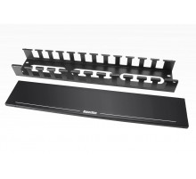 CM-2U-MLF-COV Кабельный организатор металлический с крышкой, 19';, 2U Hyperline
