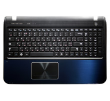 Клавиатура для ноутбука Samsung SF510 черная, верхняя панель в сборе