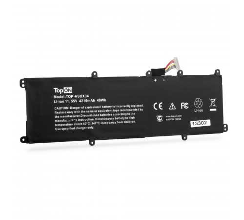 Аккумулятор для ноутбука Asus UX3430UA. 11.55V 4210mAh. PN: C31N1622.