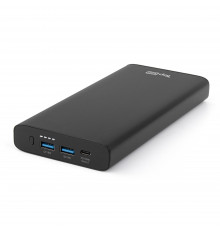 Внешний аккумулятор TopON TOP-T100 26800mAh (96.48Wh) Type-C PD 100W , 2 USB QC3.0 18W, корпус алюминий черный