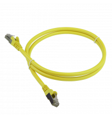 Патч-корд RJ45 - RJ45, 4 пары, S/FTP, категория 6A, 7 м, желтый, LSZH, LANMASTER LAN-PC45/S6A-7.0-YL