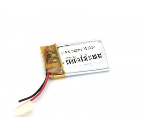 Аккумулятор Li-Pol (батарея) 2*20*20мм 2pin 3.7V/40mAh